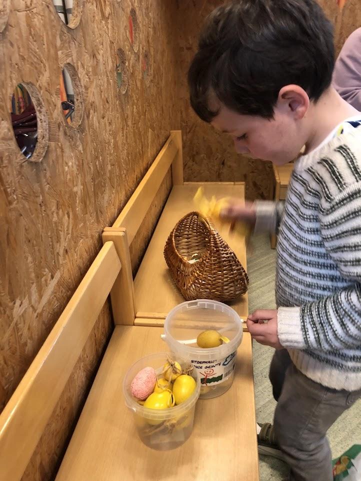 Wij genoten van de paassfeer in de klas